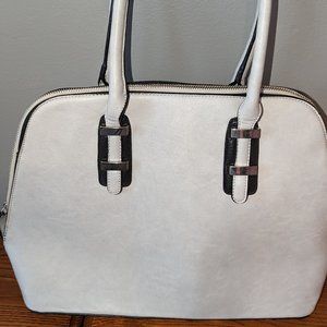 Light Grey Carryall Shoulder Tote Bag